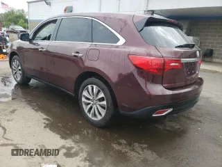 2014 Acura MDX Technology with VIN 5FRYD4H41EB028323, listed as a Copart auction lot 56938365 with Not provided miles and Salvage title. Bid and sale history available at DreamBid. Image 2.