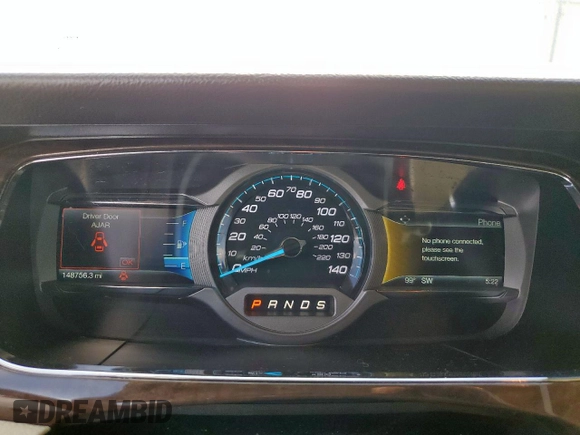 2017 Ford Taurus Limited with VIN 1FAHP2F87HG120703, listed as a Copart auction lot 62123765 with 148,756 mi miles and Salvage title. Bid and sale history available at DreamBid. Image 9.