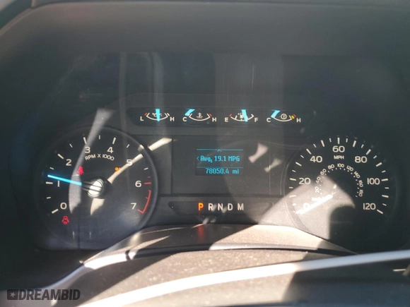2019 Ford F-150 XL with VIN 1FTMF1C50KKD38454, listed as a Copart auction lot 78371134 with 78,050 mi miles and Salvage Title. Bid and sale history available at carsss.com. Image 9.