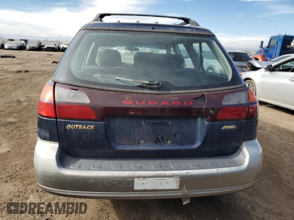 2000 Subaru Legacy Outback with VIN 4S3BH6750Y6616991, listed as a Copart auction lot 43860405 with 206,287 mi miles and Salvage title. Bid and sale history available at DreamBid. Image 6.