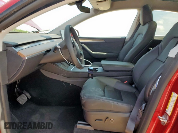 2024 Tesla Model Y Long Range with VIN 7SAYGDEE5RA235910, listed as a Copart auction lot 60988605 with 23,882 mi miles and Salvage title. Bid and sale history available at DreamBid. Image 7.