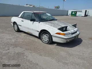 1991 Mercury Capri with VIN 6MPCT01ZXM8629590, listed as a IAAI auction lot 41821813 with 162,781 mi miles. Bid and sale history available at carsss.com. Image 1.