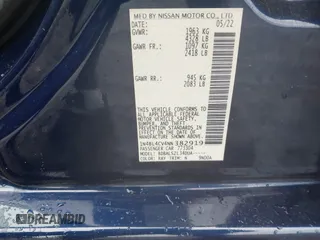 2022 Nissan Altima SR z VIN 1N4BL4CV4NN382919, wystawiony jako IAAI lot #42213411 z przebiegiem 57 390 mil mil oraz . Historia ofert i sprzedaży dostępna na DreamBid. Obrazek 9.