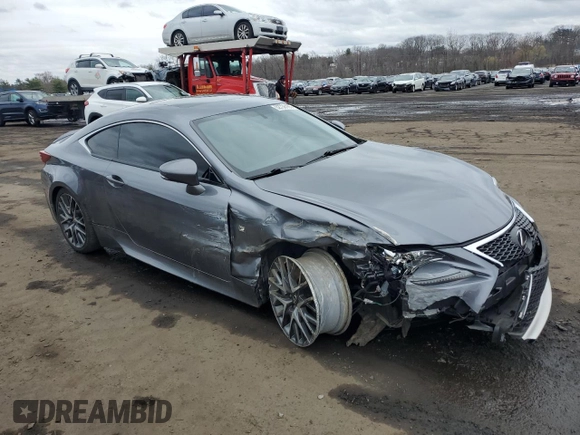 2017 Lexus RC 300 with VIN JTHSM5BC1H5003455, listed as a Copart auction lot 52736165 with 64,281 mi miles and Salvage title. Bid and sale history available at DreamBid. Image 4.
