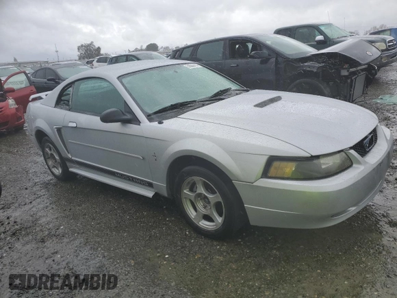 2002 Ford Mustang Standard with VIN 1FAFP40472F133621, listed as a Copart auction lot 43158735 with 0 mi miles and Clean Title. Bid and sale history available at carsss.com. Image 4.