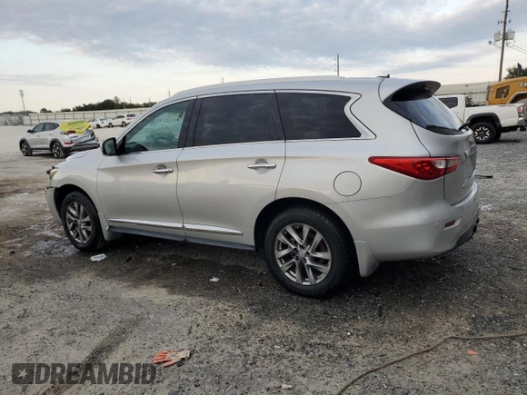 2013 Infiniti JX35 with VIN 5N1AL0MM5DC332332, listed as a Copart auction lot 75879244 with 159,209 mi miles and Salvage Title. Bid and sale history available at carsss.com. Image 2.