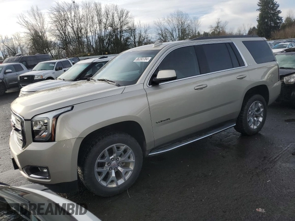 2017 GMC Yukon SLT with VIN 1GKS2BKC5HR192680, listed as a Copart auction lot 86393784 with 45,852 mi miles and Salvage Title. Bid and sale history available at DreamBid. Image 1.