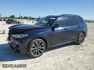 2022 BMW X7 xDrive40i with VIN 5UXCW2C02N9J96379, listed as a Copart auction lot 51787415 with 44,475 mi miles and Salvage Title. Bid and sale history available at carsss.com. Image 1.