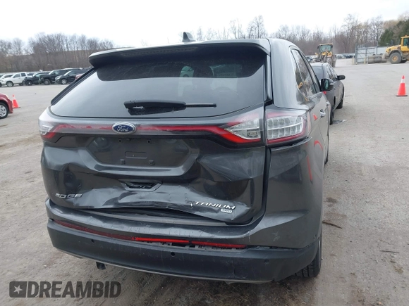 2015 Ford Edge Titanium with VIN 2FMPK4K81FBB77114, listed as a IAAI auction lot 41889975 with 106,282 mi miles. Bid and sale history available at carsss.com. Image 16.