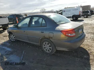 2005 Kia Rio with VIN KNADC125956396521, listed as a Copart auction lot 46463415 with 152,174 mi miles and Salvage Title. Bid and sale history available at carsss.com. Image 2.