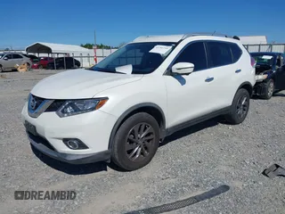 2016 Nissan Rogue SV with VIN KNMAT2MVXGP703040, listed as a IAAI auction lot 41781739 with 88,504 mi miles. Bid and sale history available at carsss.com. Image 2.
