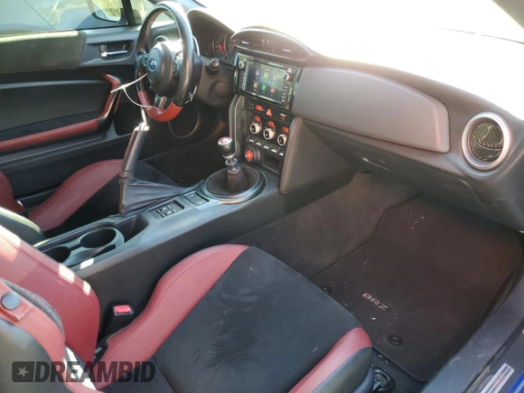 2018 Subaru BRZ tS with VIN JF1ZCAD12J9600805, listed as a Copart auction lot 77439764 with 82,360 mi miles and Salvage title. Bid and sale history available at DreamBid. Image 8.