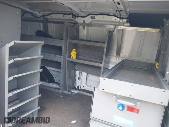 2019 Ford Transit with VIN 1FTBW2YMXKKA24193, listed as a IAAI auction lot 42175899 with 115,566 mi miles and . Bid and sale history available at DreamBid. Image 8.