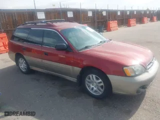 2002 Subaru Legacy Wagon Outback w/RL Equip with VIN 4S3BH675526605718, listed as a IAAI auction lot 41898324 with 215,416 mi miles. Bid and sale history available at carsss.com. Image 1.