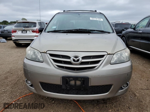 2006 Mazda MPV LX with VIN JM3LW28A560561959, listed as a Copart auction lot 72712144 with 182,727 mi miles and Salvage Title. Bid and sale history available at carsss.com. Image 5.