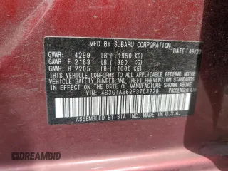2023 Subaru Impreza z VIN 4S3GTAB62P3703220, wystawiony jako Copart lot #65766795 z przebiegiem 21 118 mil mil oraz Szkoda całkowita • Salvage title. Historia ofert i sprzedaży dostępna na DreamBid. Obrazek 12.