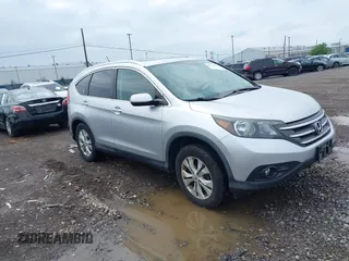 2013 Honda CR-V EX-L with VIN 2HKRM4H7XDH637734, listed as a IAAI auction lot 42595115 with 105,500 mi miles and . Bid and sale history available at DreamBid. Image 1.