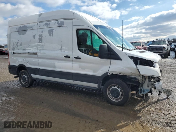 2020 Ford Transit Cargo with VIN 1FTBW1X84LKA64821, listed as a Copart auction lot 43793575 with 54,830 mi miles and Salvage title. Bid and sale history available at DreamBid. Image 4.