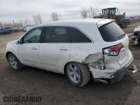 2012 Acura MDX Advance with VIN 2HNYD2H62CH001480, listed as a Copart auction lot 52713375 with 295,995 mi miles and Salvage title. Bid and sale history available at DreamBid. Image 2.