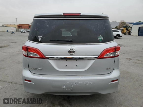 2014 Nissan Quest SV with VIN JN8AE2KP8E9103881, listed as a Copart auction lot 84861334 with 178,127 mi miles and Clean Title. Bid and sale history available at carsss.com. Image 6.