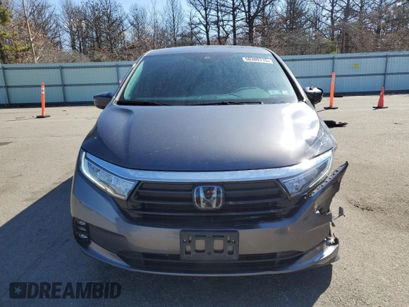 2024 Honda Odyssey EX-L with VIN 5FNRL6H68RB037841, listed as a Copart auction lot 50380715 with 11,880 mi miles and Salvage Title. Bid and sale history available at DreamBid. Image 5.