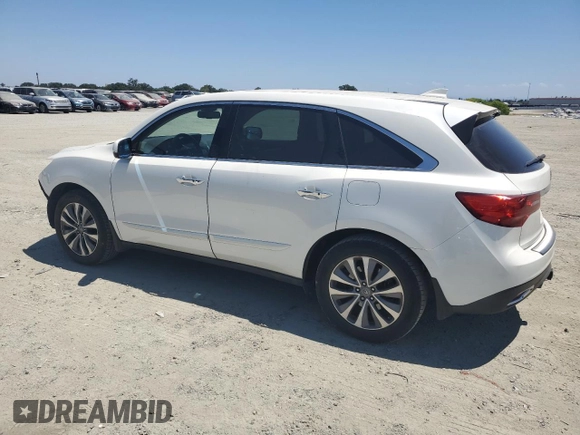 2014 Acura MDX Technology z VIN 5FRYD4H44EB022323, wystawiony jako Copart lot #63142095 z przebiegiem 127 042 mil mil oraz Szkoda całkowita • Salvage title. Historia ofert i sprzedaży dostępna na DreamBid. Obrazek 2.