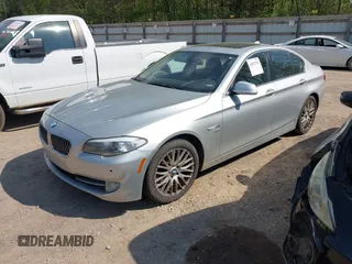 2011 BMW 5 Series 535i xDrive with VIN WBAFU7C58BC777569, listed as a IAAI auction lot 42072702 with 195,675 mi miles. Bid and sale history available at carsss.com. Image 2.
