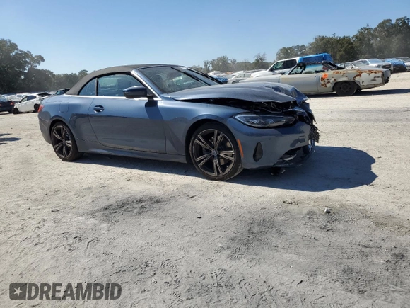 2024 BMW 4 Series 430i z VIN WBA23AT09RCP53441, wystawiony jako Copart lot #44187675 z przebiegiem 9 297 mil mil oraz Szkoda całkowita • Salvage title. Historia ofert i sprzedaży dostępna na DreamBid. Obrazek 4.