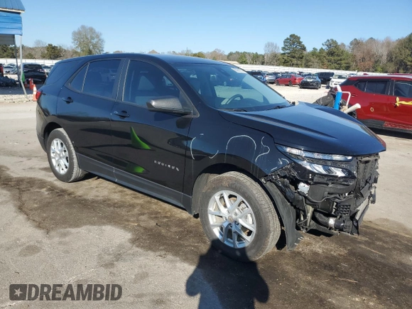 2023 Chevrolet Equinox LS with VIN 3GNAX5EG7PL201272, listed as a Copart auction lot 85886774 with 33,910 mi miles and Salvage title. Bid and sale history available at DreamBid. Image 4.