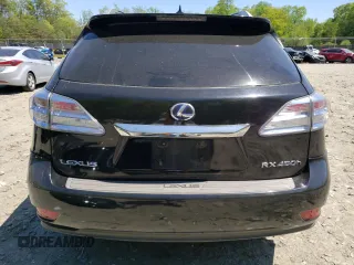 2010 Lexus RX 450h with VIN JTJBC1BA8A2012105, listed as a Copart auction lot 54835615 with 193,740 mi miles and Salvage title. Bid and sale history available at DreamBid. Image 6.