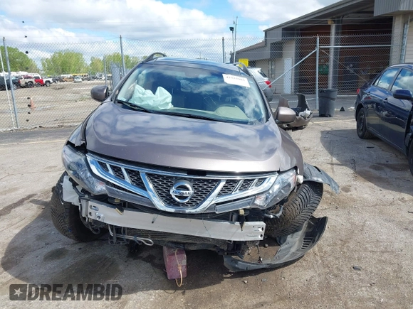2014 Nissan Murano S with VIN JN8AZ1MW4EW523688, listed as a IAAI auction lot 42325985 with 99,017 mi miles and . Bid and sale history available at DreamBid. Image 12.