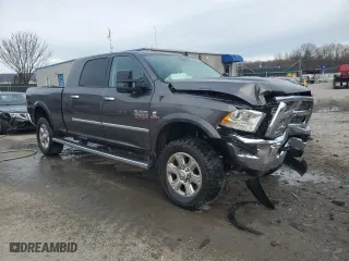 2015 Ram 2500 Laramie with VIN 3C6UR5NL9FG639884, listed as a Copart auction lot 80515144 with 73,292 mi miles and Salvage Title. Bid and sale history available at carsss.com. Image 4.