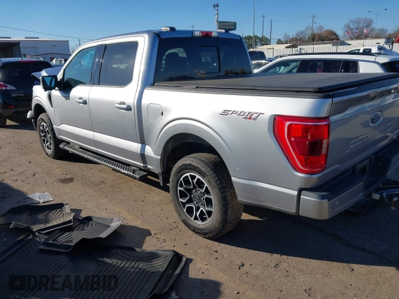 2022 Ford F-150 XL with VIN 1FTFW1E88NFA04136, listed as a IAAI auction lot 41483233 with 51,786 mi miles. Bid and sale history available at carsss.com. Image 3.