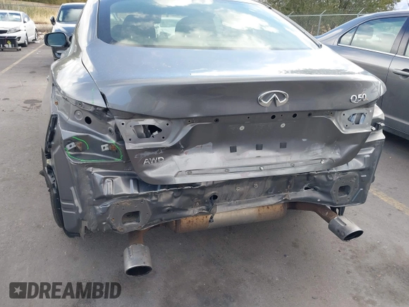 2017 Infiniti Q50 Premium with VIN JN1EV7AR2HM830032, listed as a IAAI auction lot 40777161 with 104,834 mi miles and . Bid and sale history available at DreamBid. Image 6.