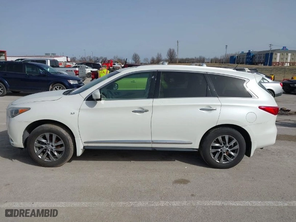 2015 Infiniti QX60 with VIN 5N1AL0MM8FC528851, listed as a IAAI auction lot 41744982 with NaN miles. Bid and sale history available at carsss.com. Image 14.