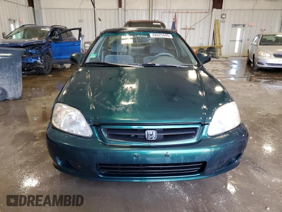 1999 Honda Civic EX z VIN 1HGEJ8240XL025671, wystawiony jako Copart lot #42625445 z przebiegiem 217 131 mil mil oraz Szkoda całkowita • Salvage title. Historia ofert i sprzedaży dostępna na DreamBid. Obrazek 5.