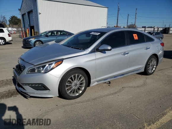 2015 Hyundai Sonata Limited with VIN 5NPE34AF0FH032756, listed as a Copart auction lot 47362825 with 178,484 mi miles and Salvage Title. Bid and sale history available at carsss.com. Image 1.