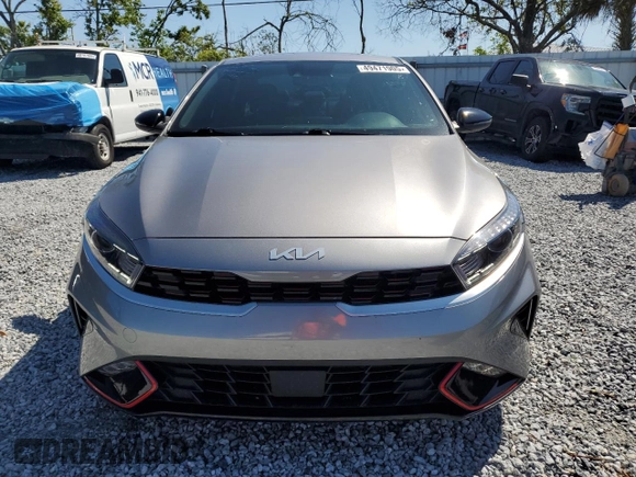 2023 Kia Forte GT-Line with VIN 3KPF54ADXPE628489, listed as a Copart auction lot 49471905 with 35,055 mi miles and Salvage Title. Bid and sale history available at carsss.com. Image 5.
