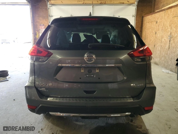 2017 Nissan Rogue SL with VIN 5N1AT2MV1HC827055, listed as a Copart auction lot 49097075 with 0 mi miles and Salvage Title. Bid and sale history available at carsss.com. Image 6.