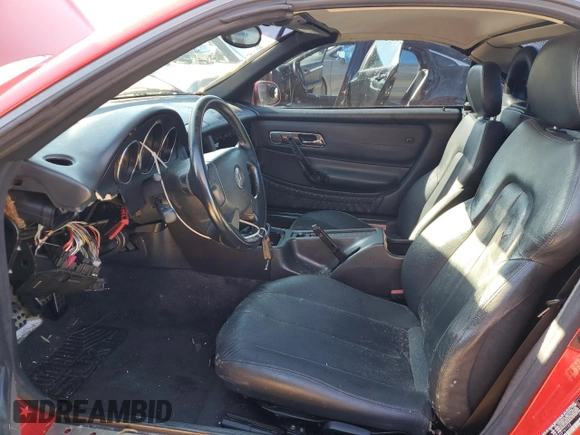 2000 Mercedes-Benz SLK-Class Kompressor with VIN WDBKK47F2YF161123, listed as a Copart auction lot 74316614 with 95,071 mi miles and Salvage Title. Bid and sale history available at carsss.com. Image 7.