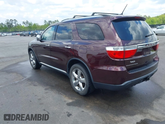 2012 Dodge Durango Citadel with VIN 1C4RDHEG0CC247392, listed as a IAAI auction lot 41999685 with 125,901 mi miles and . Bid and sale history available at DreamBid. Image 3.