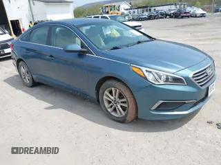 2017 Hyundai Sonata SE with VIN 5NPE24AF9HH452408, listed as a IAAI auction lot 42039484 with 105,004 mi miles. Bid and sale history available at carsss.com. Image 1.