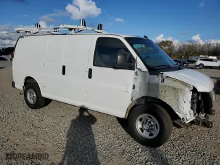 2021 Chevrolet Express Cargo Van with VIN 1GCWGAFP2M1305788, listed as a Copart auction lot 44830035 with 86,728 mi miles and Salvage Title. Bid and sale history available at carsss.com. Image 4.