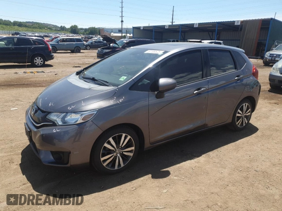 2017 Honda Fit EX with VIN 3HGGK5G72HM703246, listed as a Copart auction lot 59188525 with 75,207 mi miles and Salvage title. Bid and sale history available at DreamBid. Image 1.