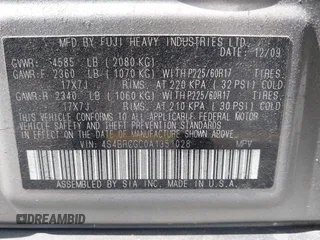 2010 Subaru Outback Premium z VIN 4S4BRCGC0A1351028, wystawiony jako IAAI lot #41865651 z przebiegiem 129 902 mil mil oraz . Historia ofert i sprzedaży dostępna na DreamBid. Obrazek 9.