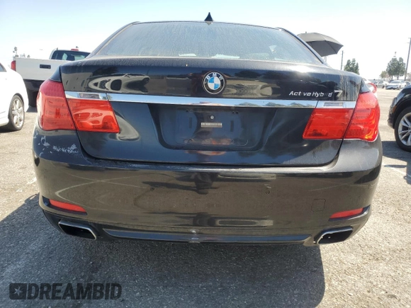 2011 BMW 7 Series with VIN WBAKX8C55BC198292, listed as a Copart auction lot 57907915 with 76,478 mi miles and Salvage title. Bid and sale history available at DreamBid. Image 6.