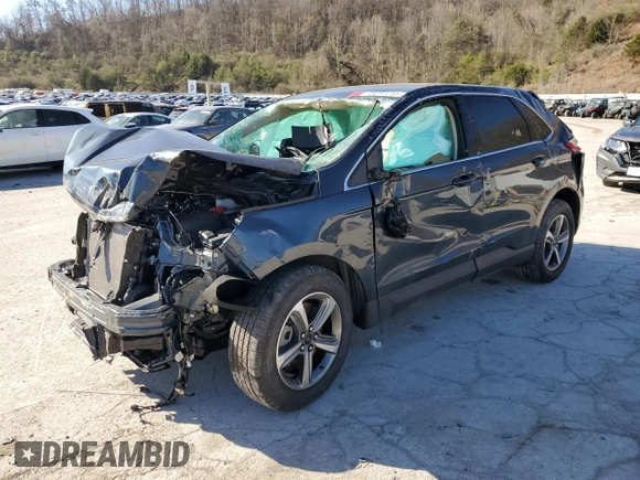 2024 Ford Edge SEL z VIN 2FMPK4J97RBA27846, wystawiony jako Copart lot #49391255 z przebiegiem Nie podano mil oraz Szkoda całkowita • Salvage title. Historia ofert i sprzedaży dostępna na DreamBid. Obrazek 1.
