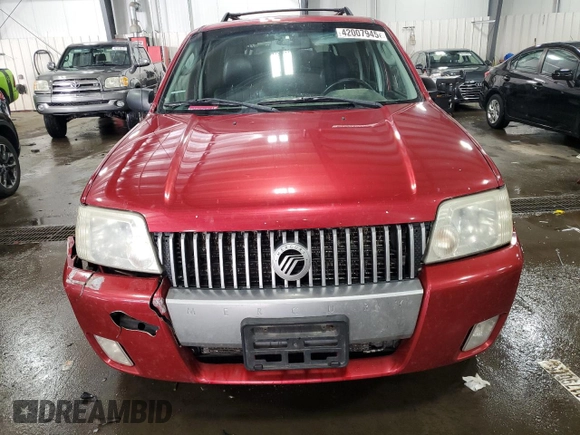 2007 Mercury Mariner Luxury with VIN 4M2YU91127KJ08616, listed as a Copart auction lot 42007945 with 196,691 mi miles and Salvage title. Bid and sale history available at DreamBid. Image 5.