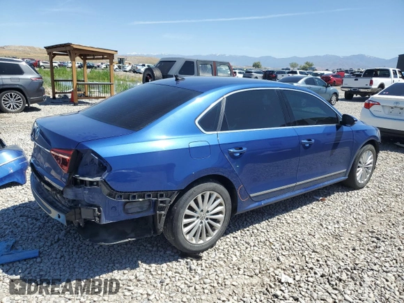 2017 Volkswagen Passat SE with VIN 1VWBT7A39HC068399, listed as a Copart auction lot 57968925 with 93,154 mi miles and Salvage title. Bid and sale history available at DreamBid. Image 3.