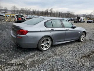 2013 BMW 5 Series 550i xDrive with VIN WBAFU9C52DDY70256, listed as a Copart auction lot 53100075 with 176,876 mi miles and Salvage Title. Bid and sale history available at carsss.com. Image 3.